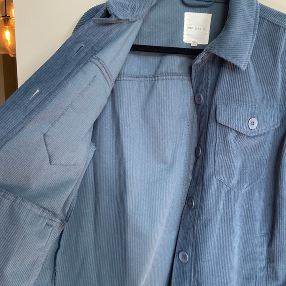 Avec Les Files Button Down Top, Corduroy, M - Picture 8 of 10